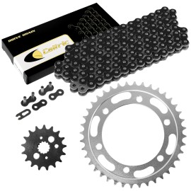 Kawasaki Black Drive Chain And Sprocket Kit for Kawasaki Vulcan 800 VN800 Drifter 00-06