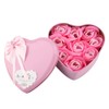 Asixx Soap Flower Box, Soap Rose Artificial Flowers, Gift Heart-Shaped