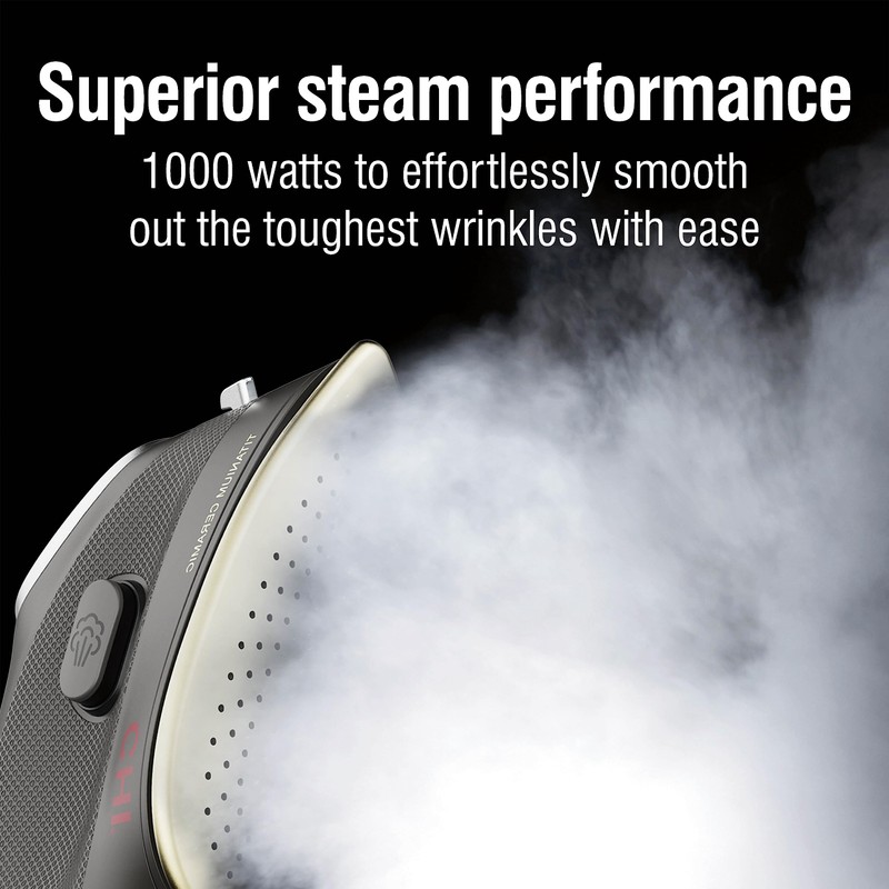 CHI Mini Steam Iron for Clothes, Sewing, Crafting and Travel