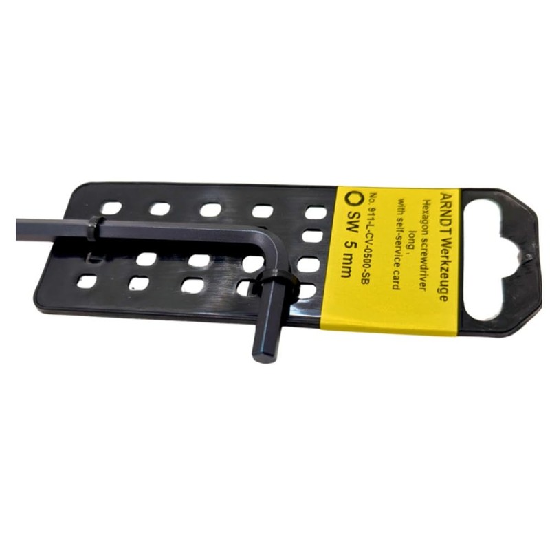 ARNDT Germany 5 mm extra langer Inbusschlüssel, metrischer Sechskantschlüssel, 160
