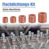 Mesee Pack of 200 Copper Washers, Copper Sealing Rings Assortment