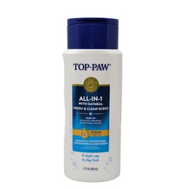 Top Paw All-in-1 Oatmeal Shampoo and Conditioner for Dogs, 17 Ounces