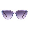 Betsey Johnson Women's Serpentine Cat Eye Sunglasses, Purple Crystal with