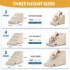 Aodisman 4-Step Dog Stairs and Ramp for Beds or Couches,Non-Slip