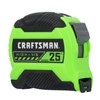CRAFTSMAN Measuring Tape High Visibility 25 Ft Black and Green