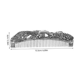 Healeved Viking Comb For Men Hair Beard And Mustache Detangler Comb Unique Valentines Day Present For Her Wife Him Men Husband Silver