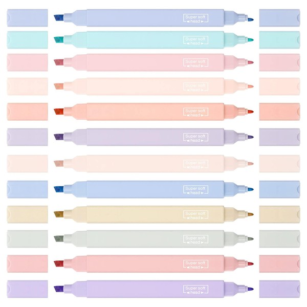 Funngy Highlighters,12 PCS Aesthetic Highlighters Pastel Highlighter Bible Highlighters Assorted