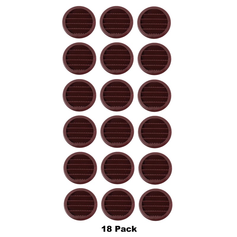 2.5" Round Plastic Louver Soffit Air Vent Reptile Screen Grille