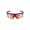 Occhiali Aloha lenti a specchio rosso unisex nero
