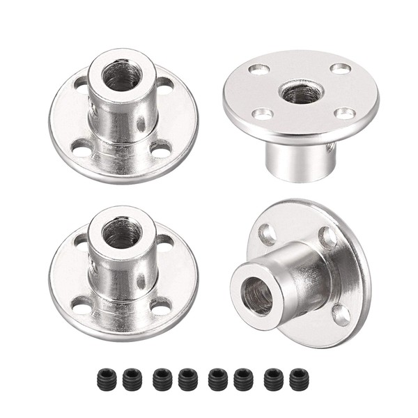 uxcell Rigid Flange Coupling Motor Guide Shaft Coupler Motor Connector