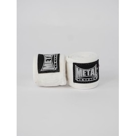 METAL BOXE Boxing Training Hand Wraps, White, 4 m