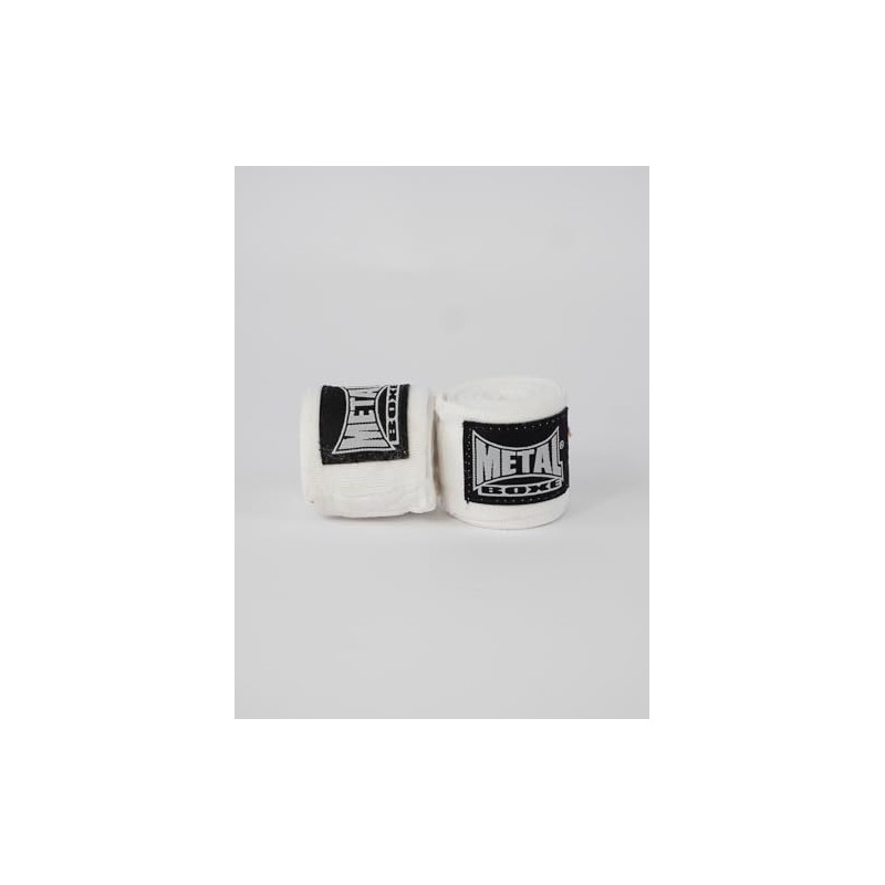 METAL BOXE Boxing Training Hand Wraps, White, 4 m