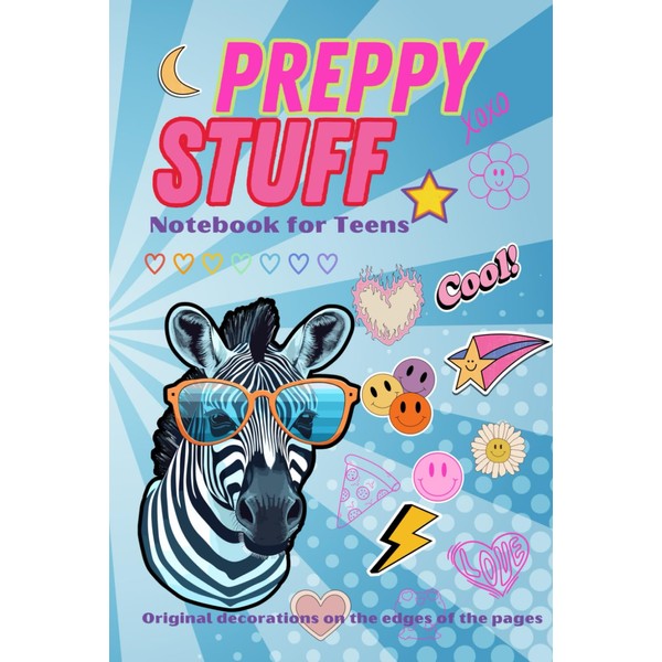 Preppy Stuff: Cute Composition for Teenage, College Ruled ,Lined Paper
