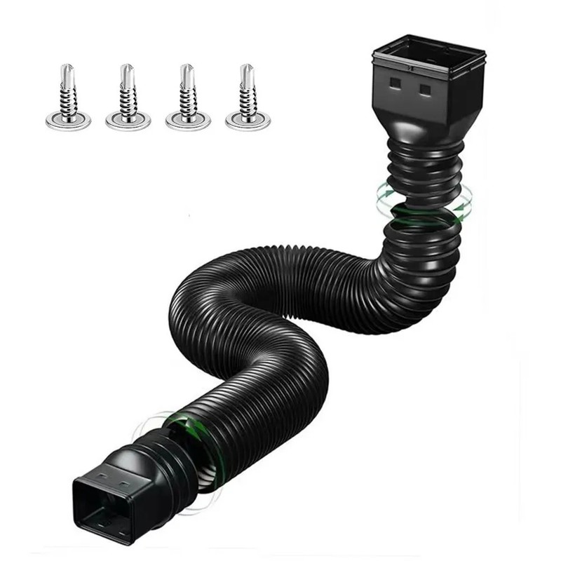 Retractable Downspout Extension for Rain Gutters – Adjustable Drainage Extender
