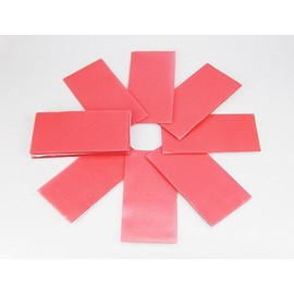 airgoesin 20Pcs Base Plate Red Wax Dentist For Dental Lab