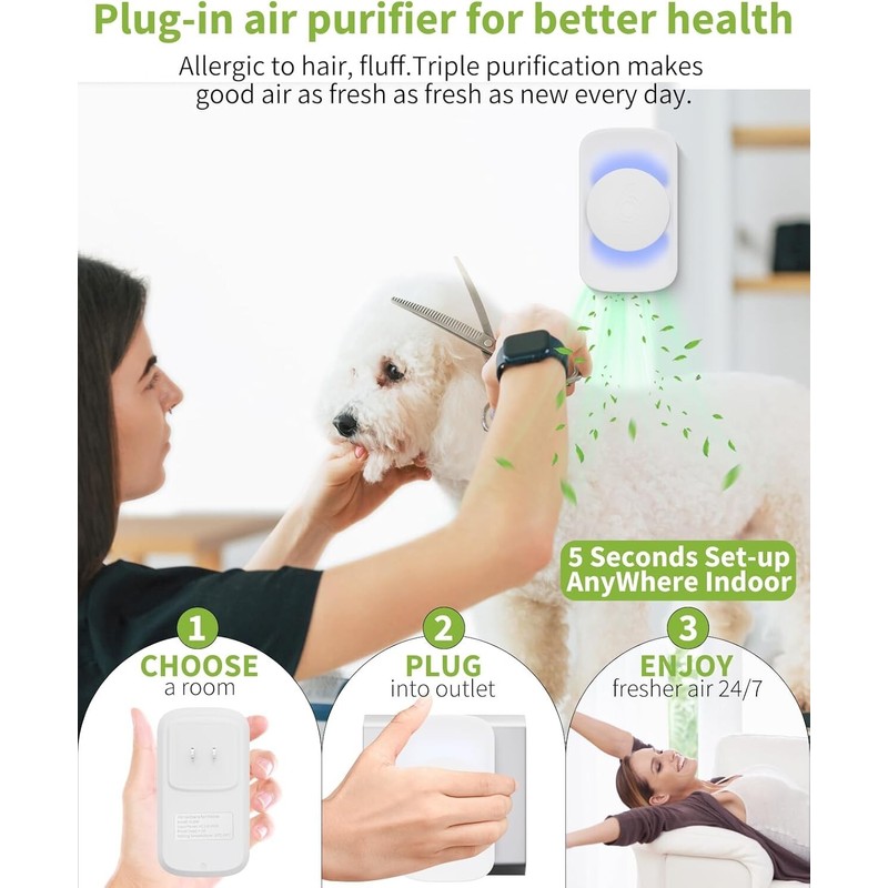 ySky Plug In Air Purifier for Home (1 pack), Negative