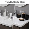 Bathroom Accessories Set for Home - 4pcs Plastic Toothbrush Holder,
