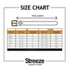 Streeze 30mm Stretch Braided Elastic Belt with Silver Metal Buckle