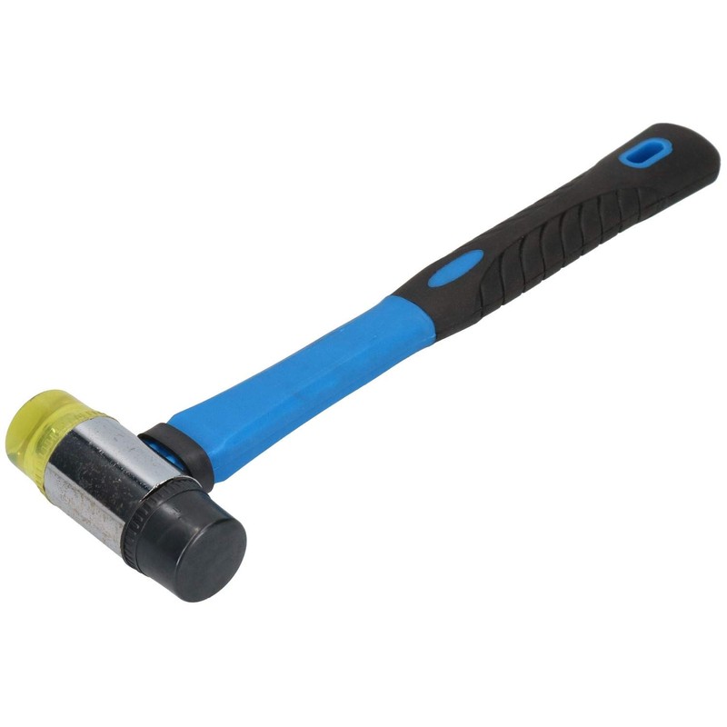 30mm Rubber & Nylon Mallet Fibre Handle Jewellers Hammer Window