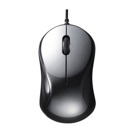 BUFFALO Buffalo Wired Blue LED Silent USB 3 Button Mouse Black BSMBU108BK