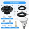 RV Toilet Seal and 3" Socket Floor Flange Kit for