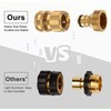 Uni-Fine Garden Hose Quick Connector Brass Quick Hose End Connector