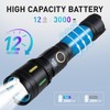 HBYPRO Rechargeable Stong Flashlights High Lumens Bright LED Flashlight Compact