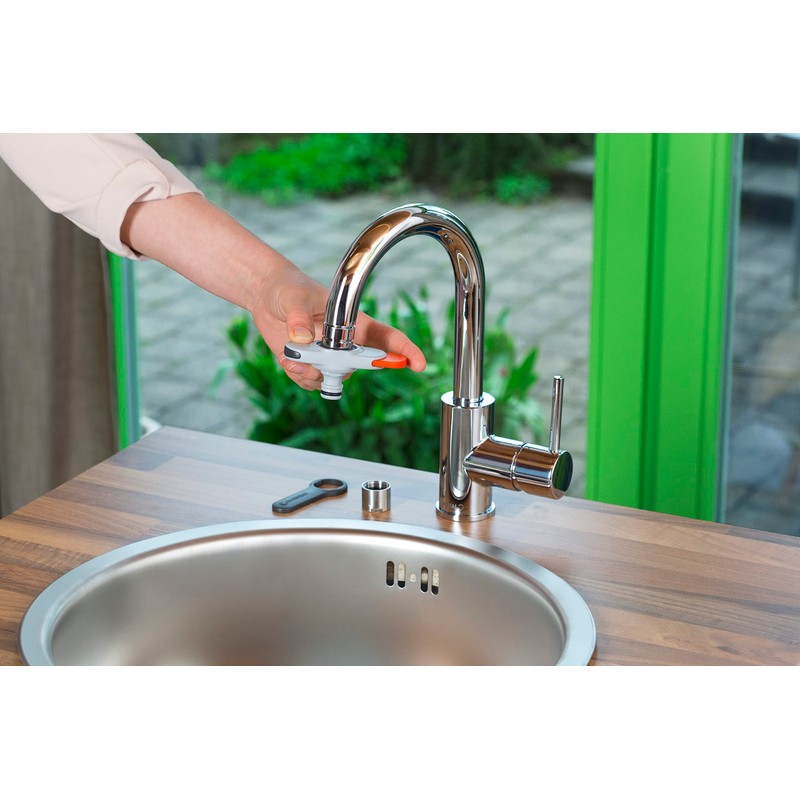 GARDENA 939-G Hose Connector Set for Indoor Taps, Allows for