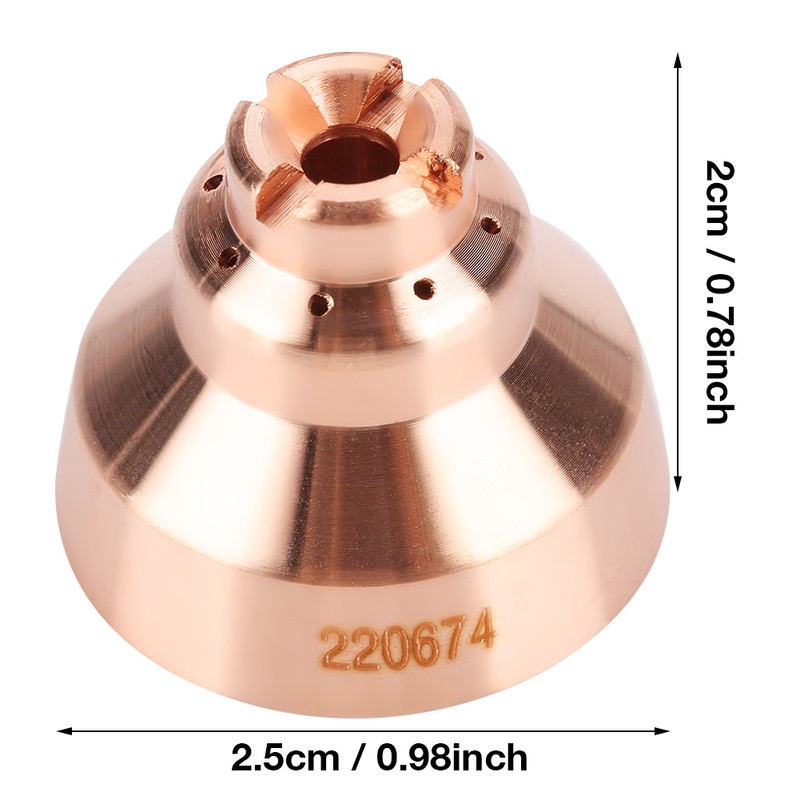 5pcs Plasma Shield Cup Cap for MAX45 Cutting Torch Consumables