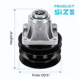 PetMigo 46" Deck Spindle 618-0112 Assembly Replace 618-0117, 918-0117, 918-0117A, 918-0117B, for MTD 46" Deck, LH Spindle for 800 Series 1996 and Prior