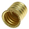 SQXBK Adaptador E14 a E12, 8 unidades, dorado, cobre, eficiente