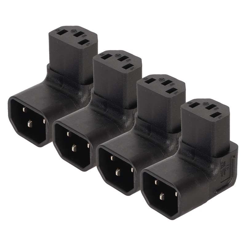 4pcs IEC320 C14 to IEC320 C13 Power Adapter Professional C14