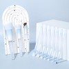 MSQ 10pcs Makeup Brush, Transparent Rod Design, Internet Celebrity Co-Brand
