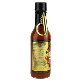 Mad Dog 357 Gold Edition Hot Sauce, Over 1 Million Scoville, Carolina Reaper, Scorpion & Ghost Peppers, Enhanced with No. 9 Plutonium Pepper Extract, 5 oz.