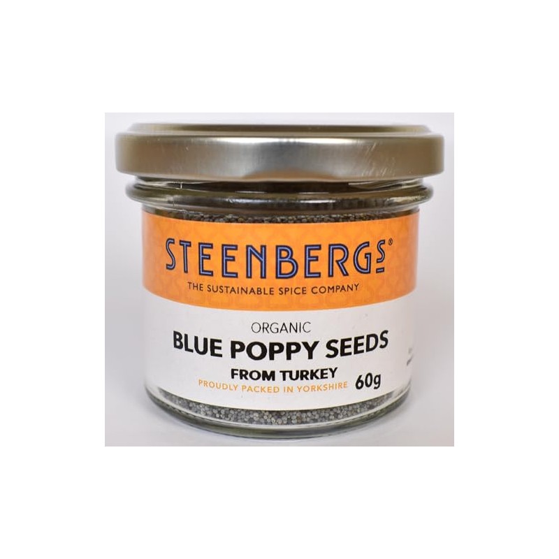 Steenbergs Organic Blue Poppy Seeds 60g Standard Jar