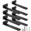 HITOMEN Heavy Duty Floating Shelf Brackets, 8-Inch (1/5'' Thick) Hidden