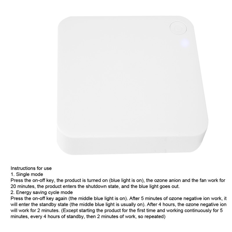 Portable Negative Ion Ozone Cleaning Device Household Ozone Cleaner Air