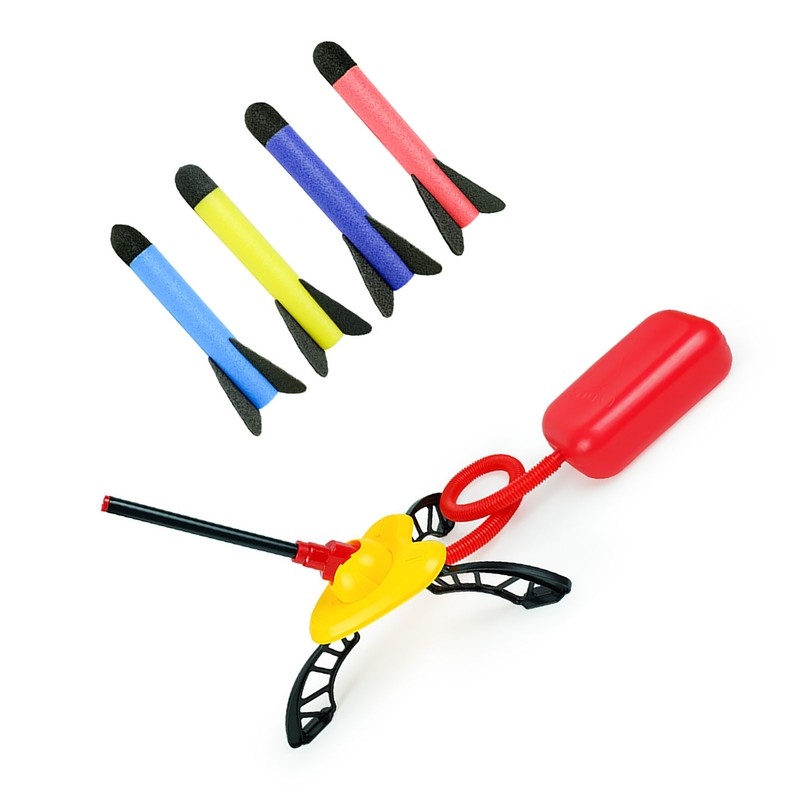 Launcher Toy Stomp On Battery Free Soft Foam Plastic Base