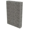 Galvanized Steel Gabion Wall with Covers - 39.4"x7.87"x59" for Outdoor