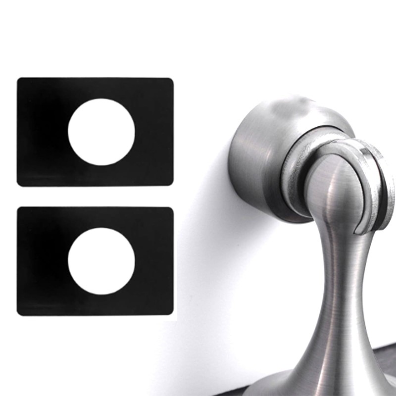 6 PCS Door Knob Plate, Matte Black Door Lock Repair