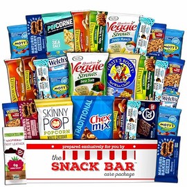 Healthy snack Care Package (30 count) A Gift crave Snack Box with a Variety of Healthy Snack Choices – Great for Office, College Military, Work, Students etc.