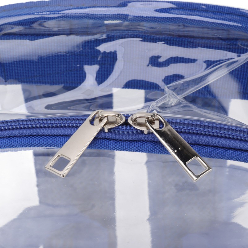 PVC Transparent Backpack Portable PVC Zipper Design High Capacity Clear