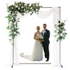 Nicecho White Square Wedding Arch hanging Flower Strong Stand for