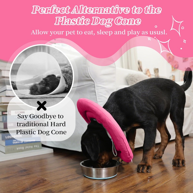 IDOMIK Dog Recovery Collar, Waterproof Soft Dog Cone After Surgery,