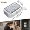 Pack of 2 Mini Mobile Ashtrays for Outdoors, Lid Pocket
