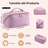 Bolsa de Cosméticos de Viaje de Gran Capacidad para Mujer,