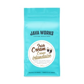 Java Works Coffee - Irish Cream Flavoured Coffee | 340 grams | Medium Roast | Whole Bean
