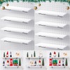 Qunclay 8 Pack Pegboard Shelf Set Wooden Shelves with Metal