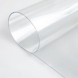Beeveer Polycarbonate Clear Plastic Sheet 1 Pcs 48" x 192" Flexible Plastic Sheet Panels with UV Coating on Both Sides for Crafts DIY Window Replacement Panes