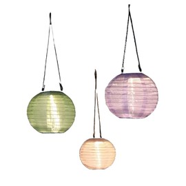 NOMA Solar Mandarin Round Lantern, 20 cm, Colour May Vary (Pack of 1)